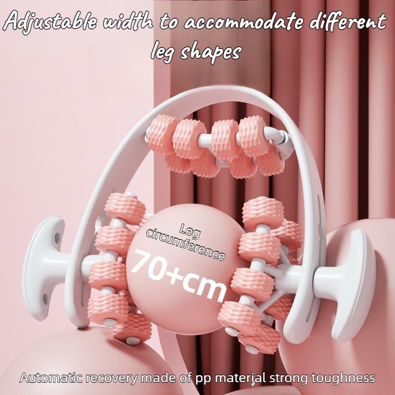 Double row detachable 24 wheel leg massager,adjustable elasticity,leg slimming,used for muscle relaxation and leg beauty massage