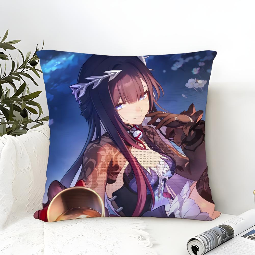 Art Game HHonkai Star Rail  Pillow Case linen pillow case sofa home decor cushion cover cushion cove