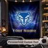 TapestryWarrington Wolves FC Custom Name Text Personalized Wall Hanging Tapestry Home Wall Decor