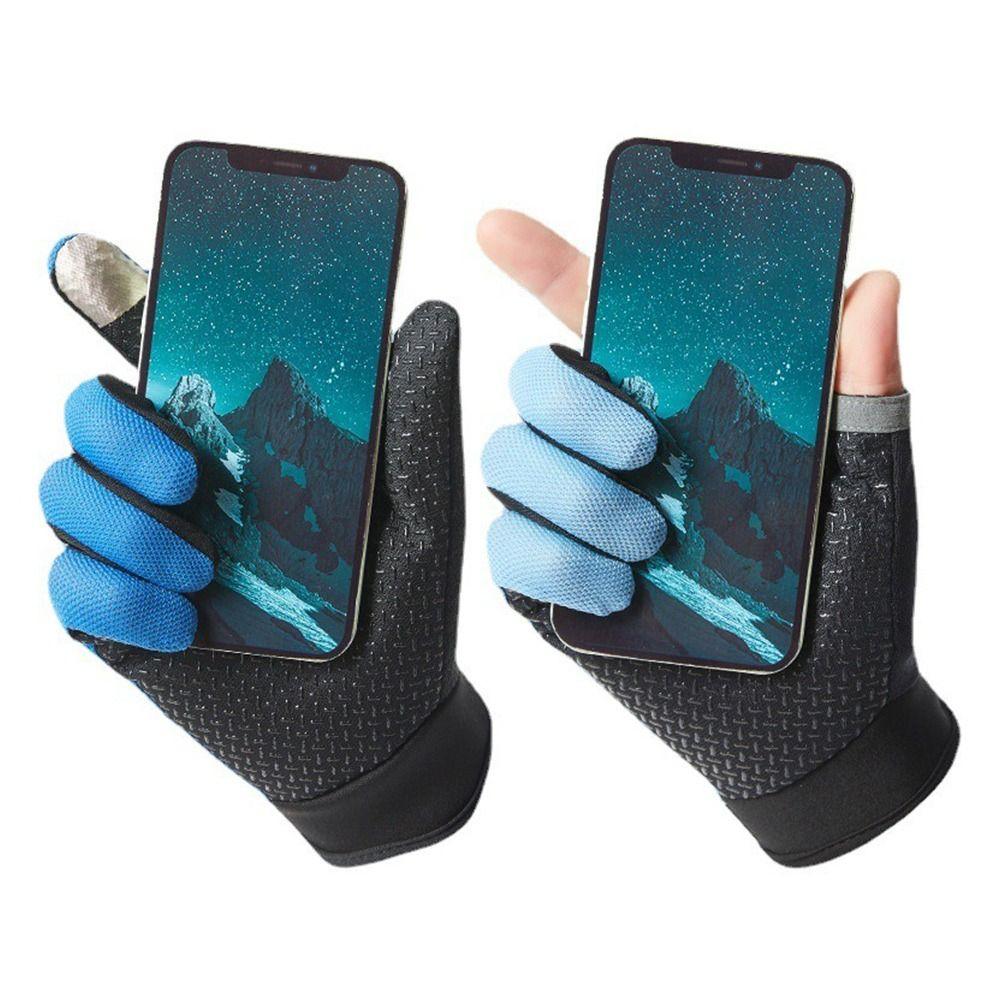 Summer Full Finger Fishing Gloves Men Long Fishing Gloves  Winter Fishing