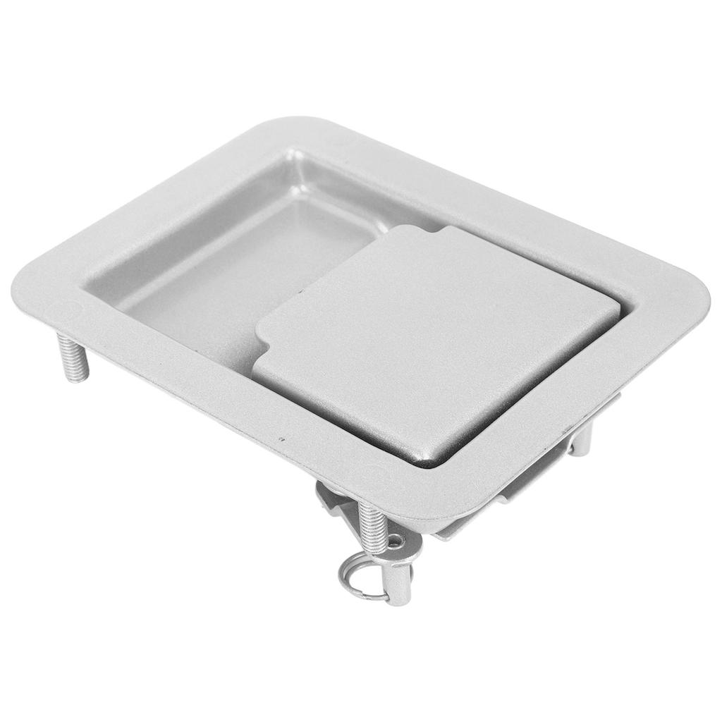 RV Toolbox Handle Latch 140 X 108mm Trailer Camper Truck Built In Door Lock Toolbox Handle Silver