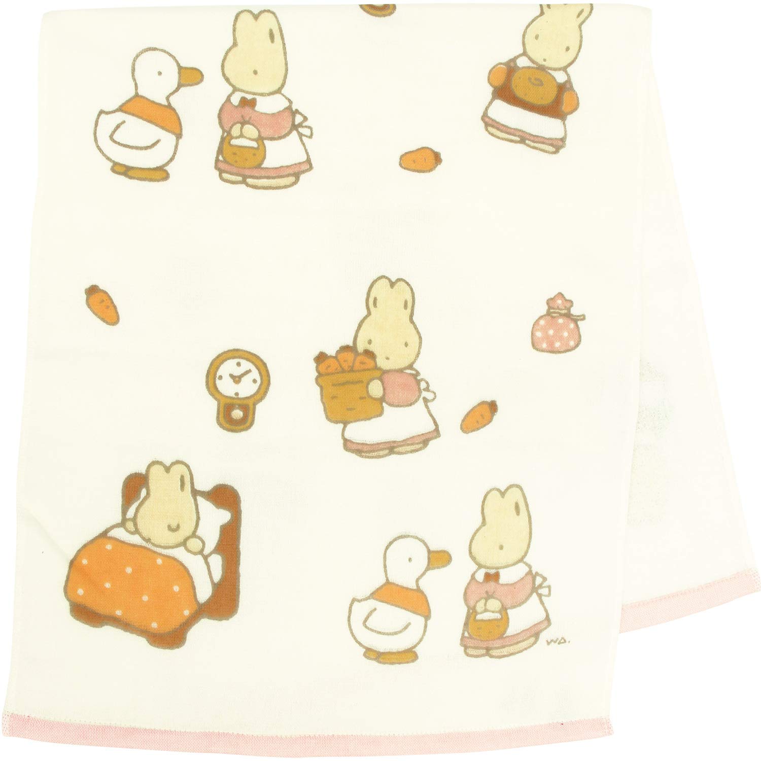 

Полотенце Hayashi Face 34 x Imabari Медведь и Кролик FI208002, Прибл.. 80см, Полотенце, Односторонняя марля, Детский дизайн, Розовый, розовый