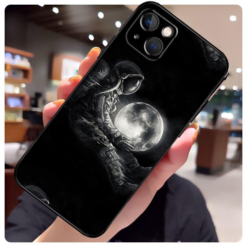 Outer Space Planet Stars Moon Case For iPhone 16 Pro Max 14 13 12 11 15 17 Pro Max Mini 15 16 Plus 16e 17 Air Phone Cover