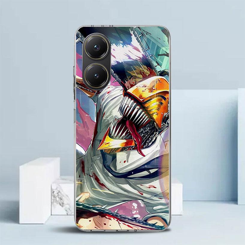 C-Chainsaw Mans Denji Phone Case For Xiaomi Poco F7 Ultra X5 X6 X7 Pro M7 Redmi 15C 15 13C 13 12C 12 10C 10 10A 9 9C 9A 9T Cover