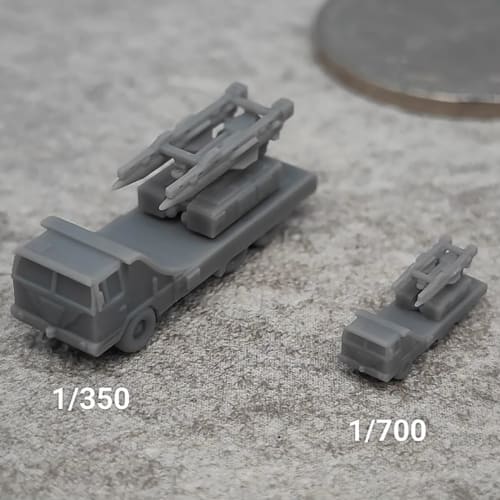 5PCS Military Model HQ-12A Air Defense Missile 1/700 1/350 Resin Model Tank DIY Assembly Hobby Toy Collection Interceptor Missile (1/700)