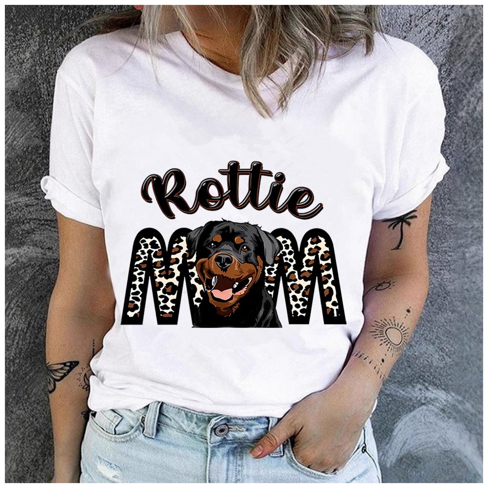 Unisex Polyester 100% SPHYNX MOM Print T-Shirt Loose round Neck Casual Short Sleeve Fashion Top for Summer