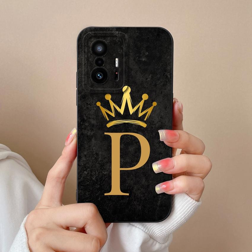 Casing For Xiaomi Mi 11T 11X 11 10T Pro Lite 6X Fashion Art Letter Phone Case Camera Protection Matte Silicone Anti Slip Shell For Xiaomi Bumper Cover