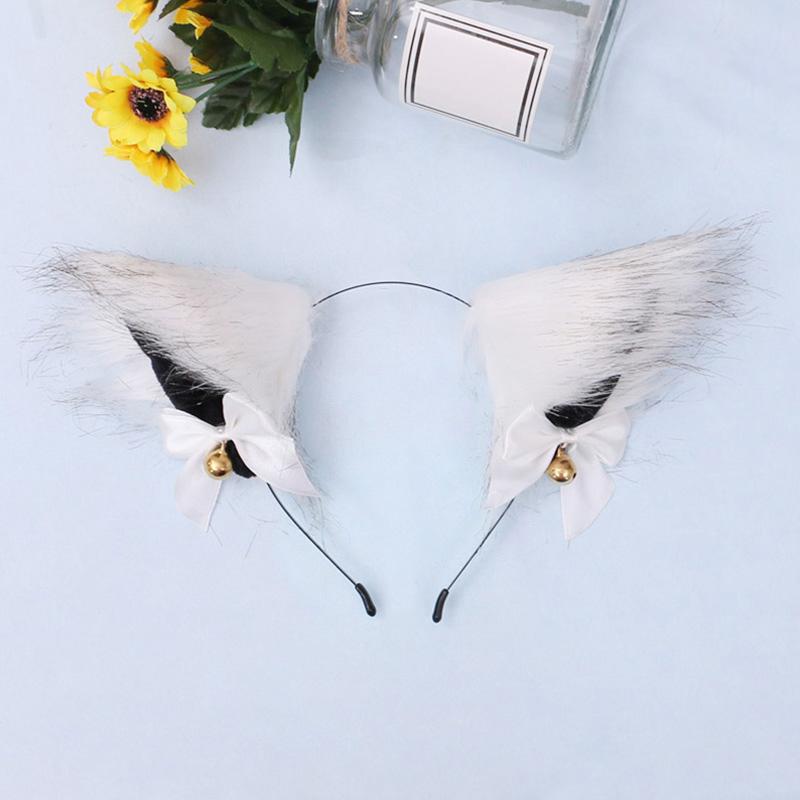 1PC Cat Ear Hair Hoop Women Hair Jewelry Hairpins Night Party Hair Accessories Cosplay Costume Headwear Head Rim Long Plush
