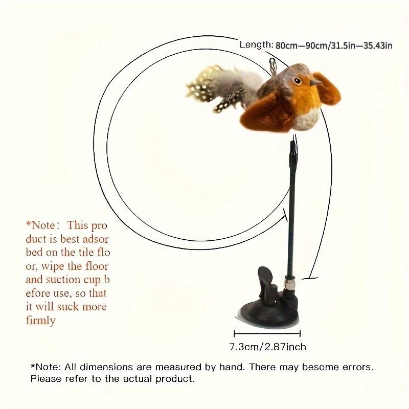 1/pc cat funny cat stick steel wire long pole feather cute cat toy kitten fishing self-pleasure relief pet toy