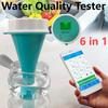 6-in-1 Wasserqualitätsdetektor PH EC TDS ORP CL Temperatur Kalibrierung Chlor Wasser Tester APP Online Monitor für Schwimmbad