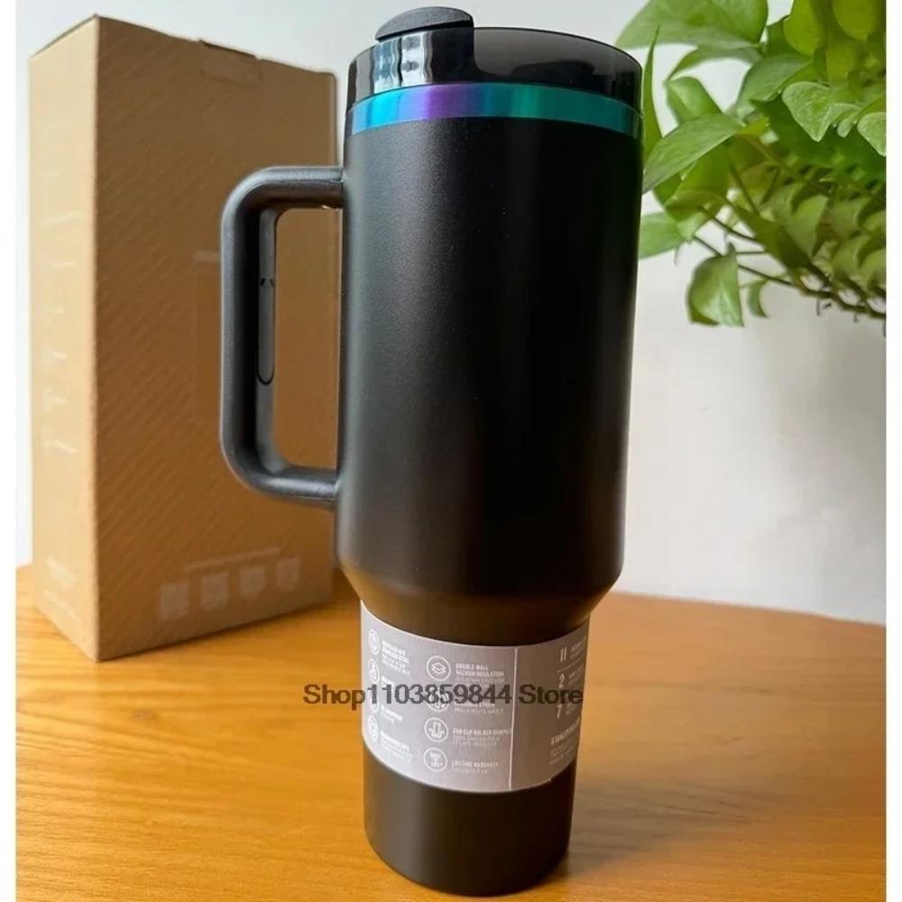 2025 Large Capacity 40Oz Stainless Steel Vacuum Flask - Insulated Tumbler Cup with Lids and Straws, Perfect for Travel