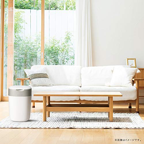 Combi Disposable Diaper Disposal Pot, Strong Odor Resistant Antibacterial Diaper Pot Poitec Advance Cotton White Comes with 1 cassette (For Poitec Adv
