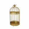 3 Pieces Wedding Birdcage Centerpiece Hollow Design Golden Ornament Vintage Greeting
