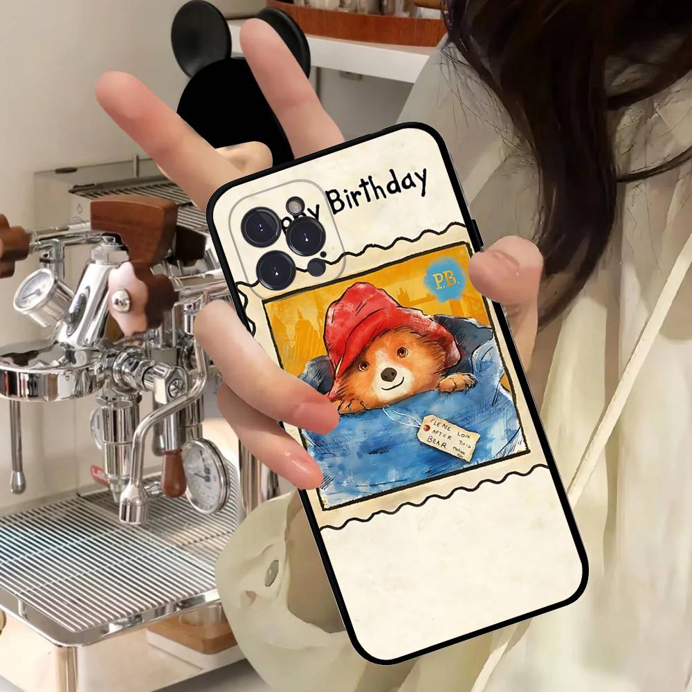 

Cute P-Paddingtons Bear For Iphone 17 16 15 14 11 12 13 Pro Max Plus Case Cute Art Phone Cover iPhone 12 pro