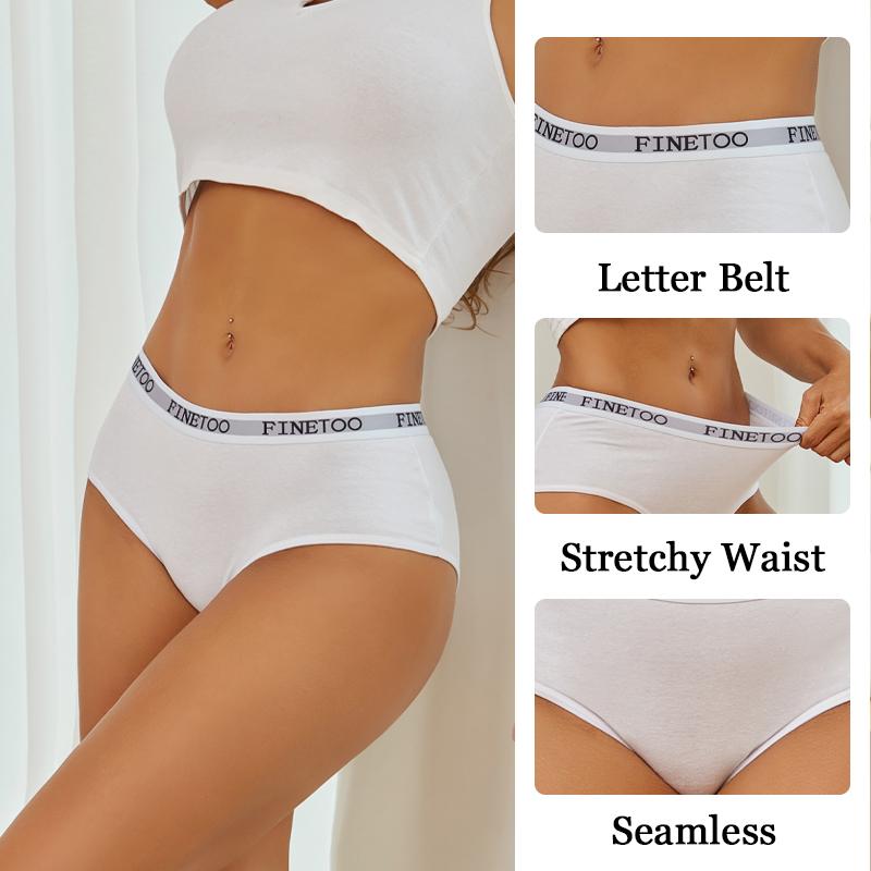 3Pcs Cotton Seamless Underwear Sexy Letter Belt Panties Low Waist Stretchy Briefs Female Breathable Sports Soft Lingerie