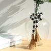 Ghirlandă de mărgele din lemn Mărgele de fermă cu ciucuri Mărgele boho Tavă cu etaje Vază Raft de fereastră Mărgele decorative Decor pentru acasă