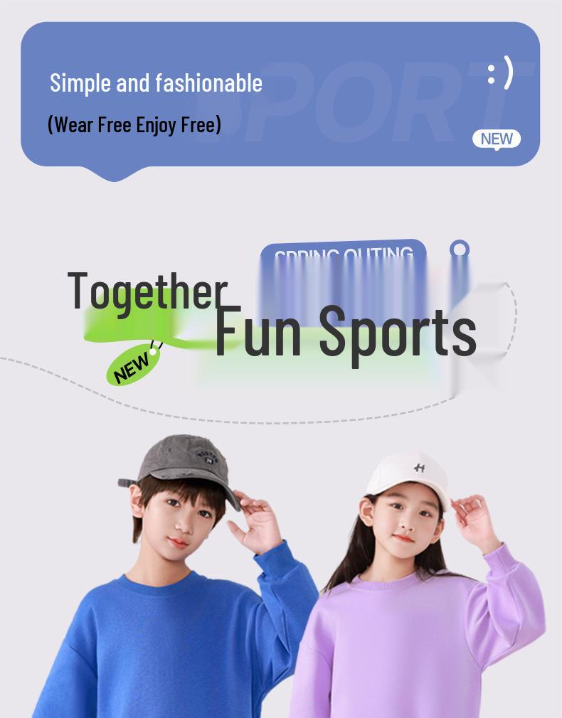 Boys' Autumn Print Pullover Sweatshirt - Stylish Loose Long Sleeve Top