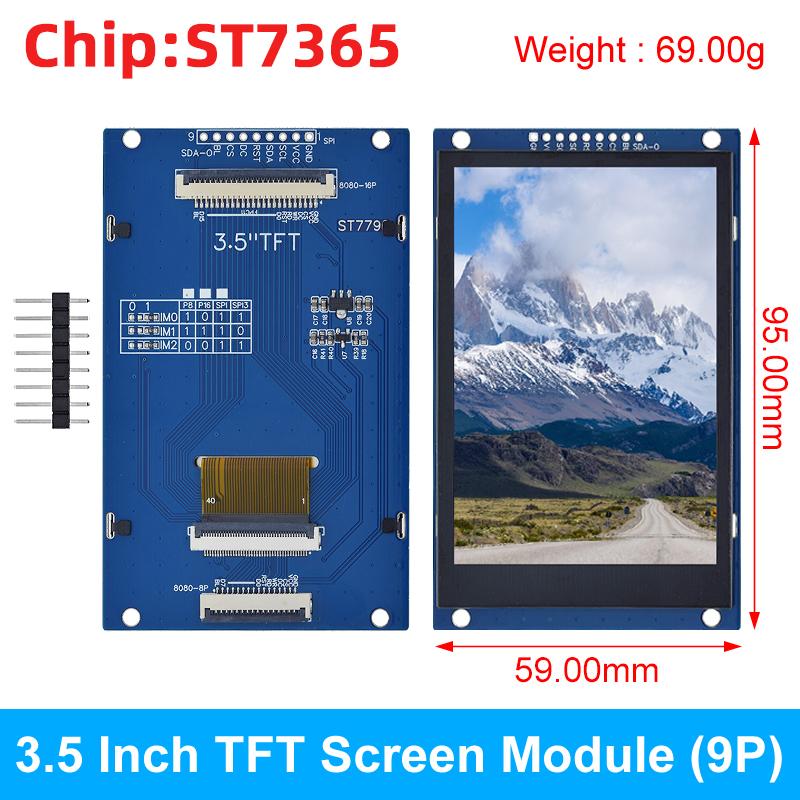 TZT 3.5" 3.5 inch TFT LCD Touch Screen Module 480x320 ST7796U ILI9488 LCD Display for Arduino UNO MEGA2560 Without Touch