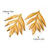 Yori Trendy Daily Stainless Steel Leaf Earrings Chic Golden PVD Plated Fashion Charm Handmade Jewelry 2025