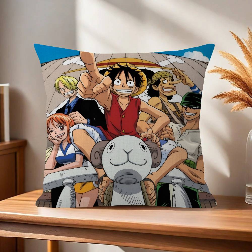 Pillow Cushion Cover Pillowcase Living Room Sofa Home Decor Customized Japan ooOne Piece Anime