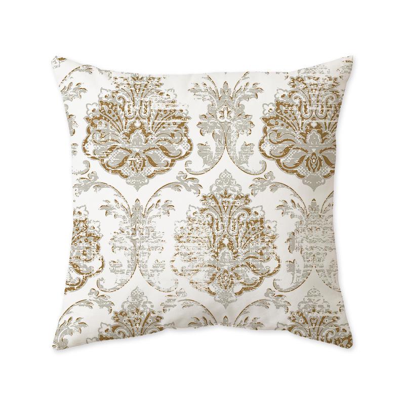 Nordic Geometric Ultra-Soft Cushion Cover, Retro Indian Light Luxury Sofa & Bedroom Lumbar Pillow