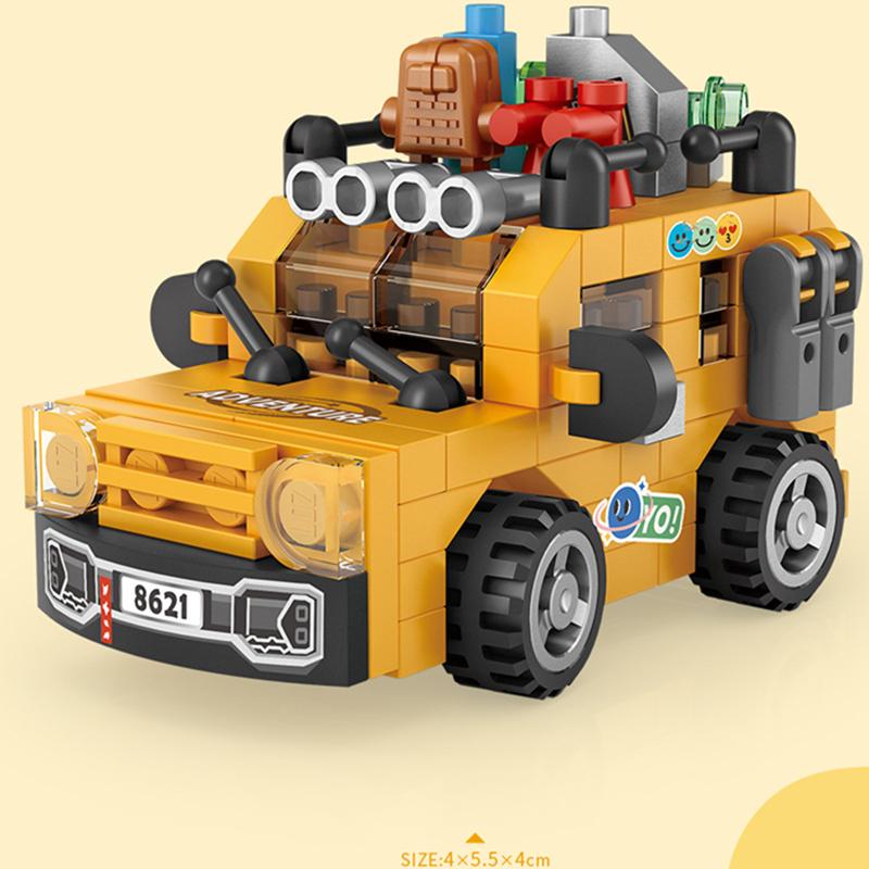 DIY MOC City Super Sports Car Motorcycles Off-Road Vehicles Racers Police Fire Trucks Famous Building Blocks Bricks Kits Model