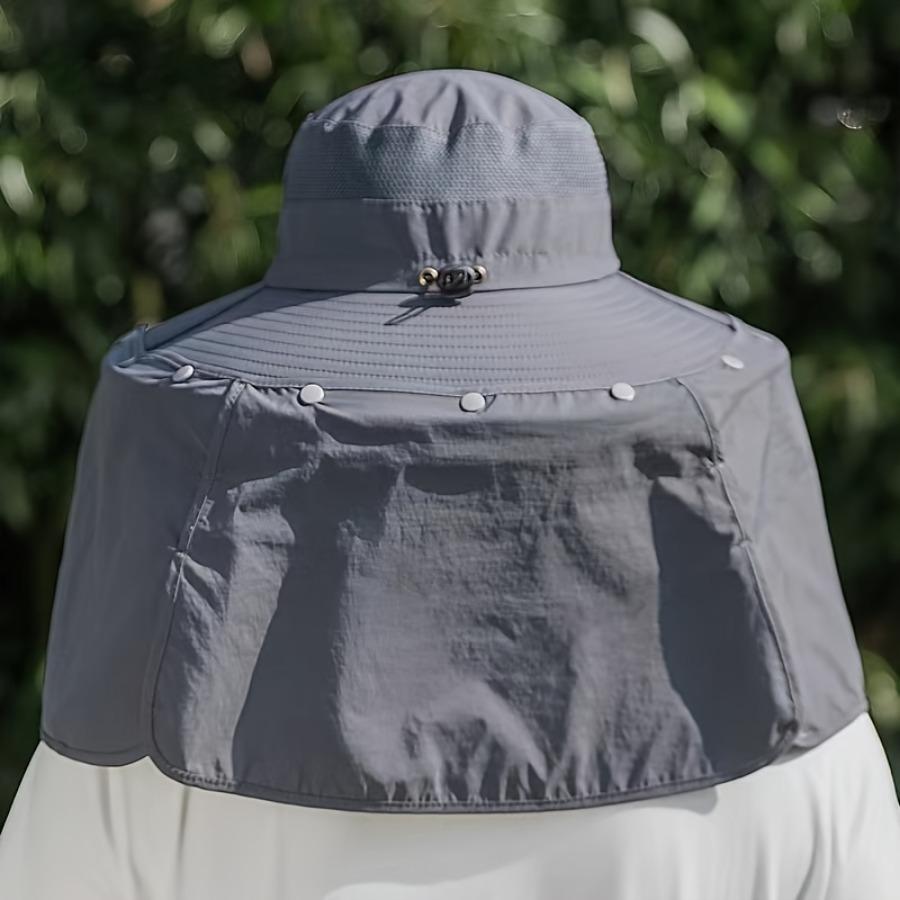 Summer Men's Outdoor Sun Hat Shawl Fishing Hat UV Mountaineering Hat Waterproof Sun Hat Fisherman's Hat