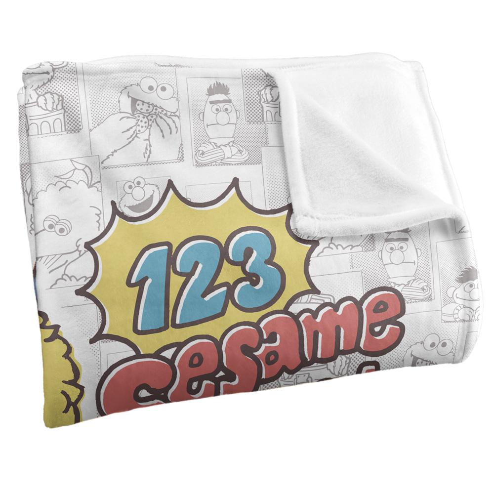 Sesame Street 123 Group Shot Blanket