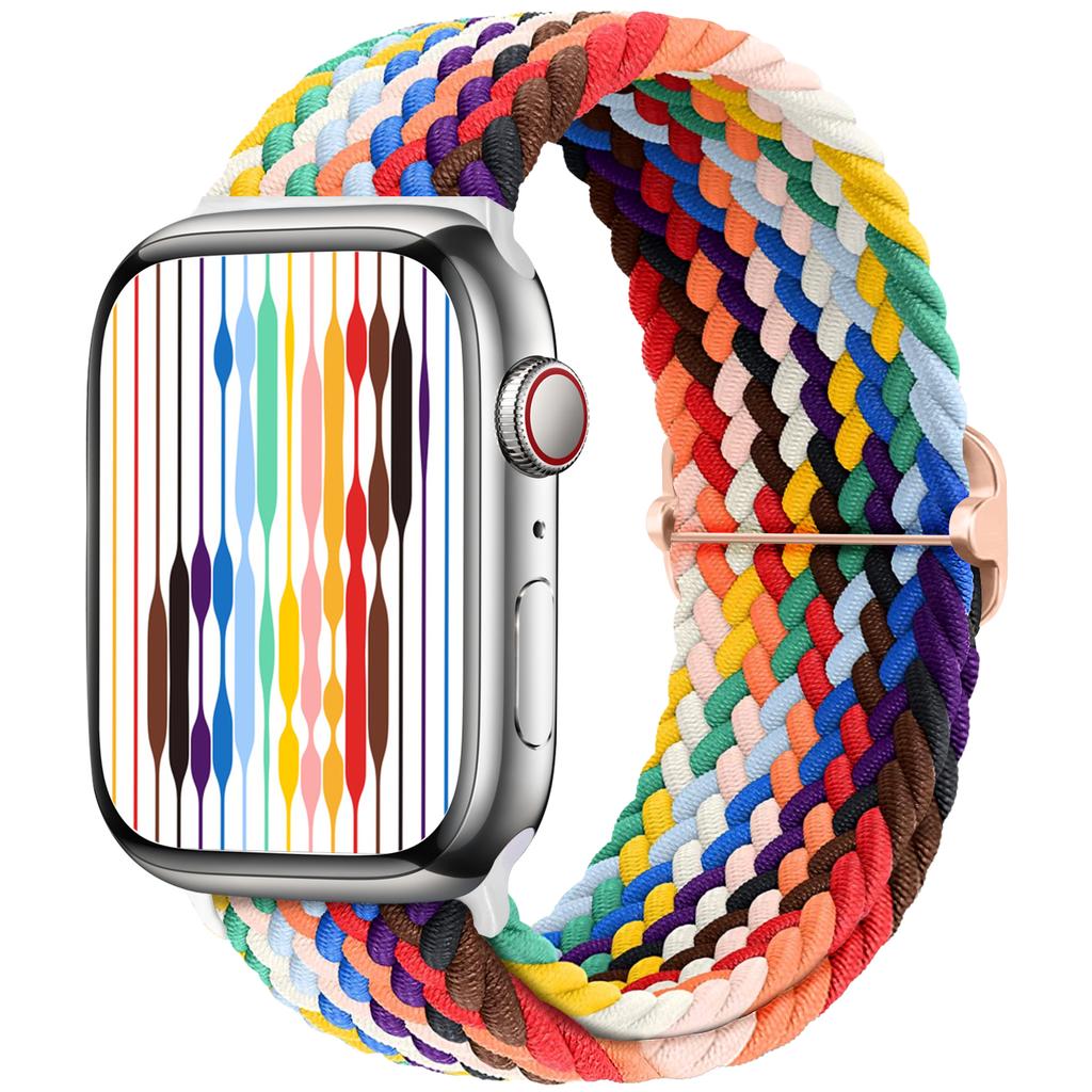 Braided Solo Loop Strap For Apple watch band 44mm 40mm 49mm 45mm 41mm Elastic Nylon bracelet iWatch series 8 3 se 6 7 Ultra 2 9