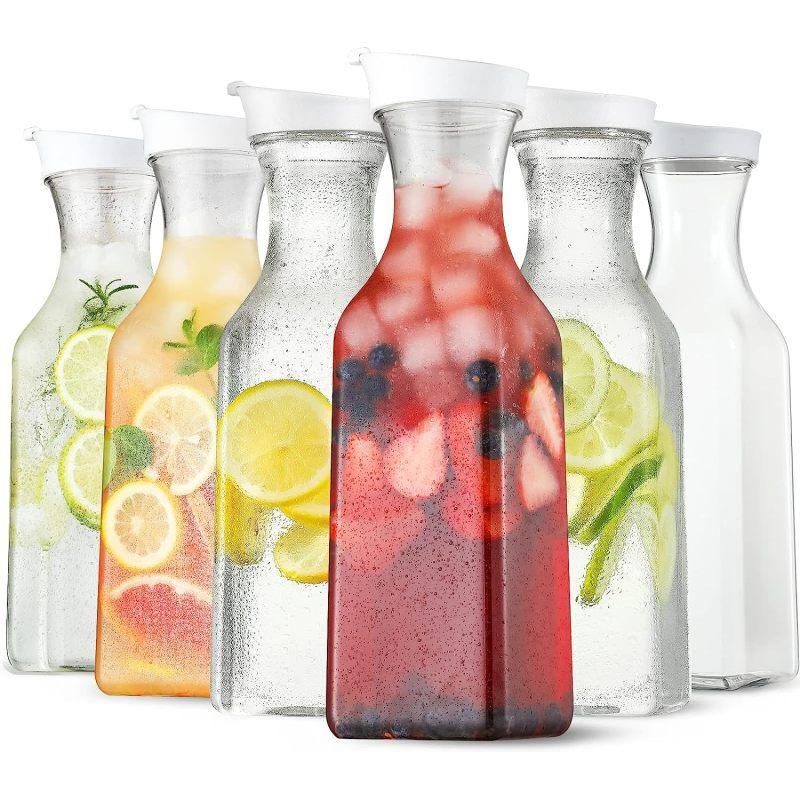 

Бутылка для воды на 50 унций с откидной крышкой, прозрачный пластиковый кувшин