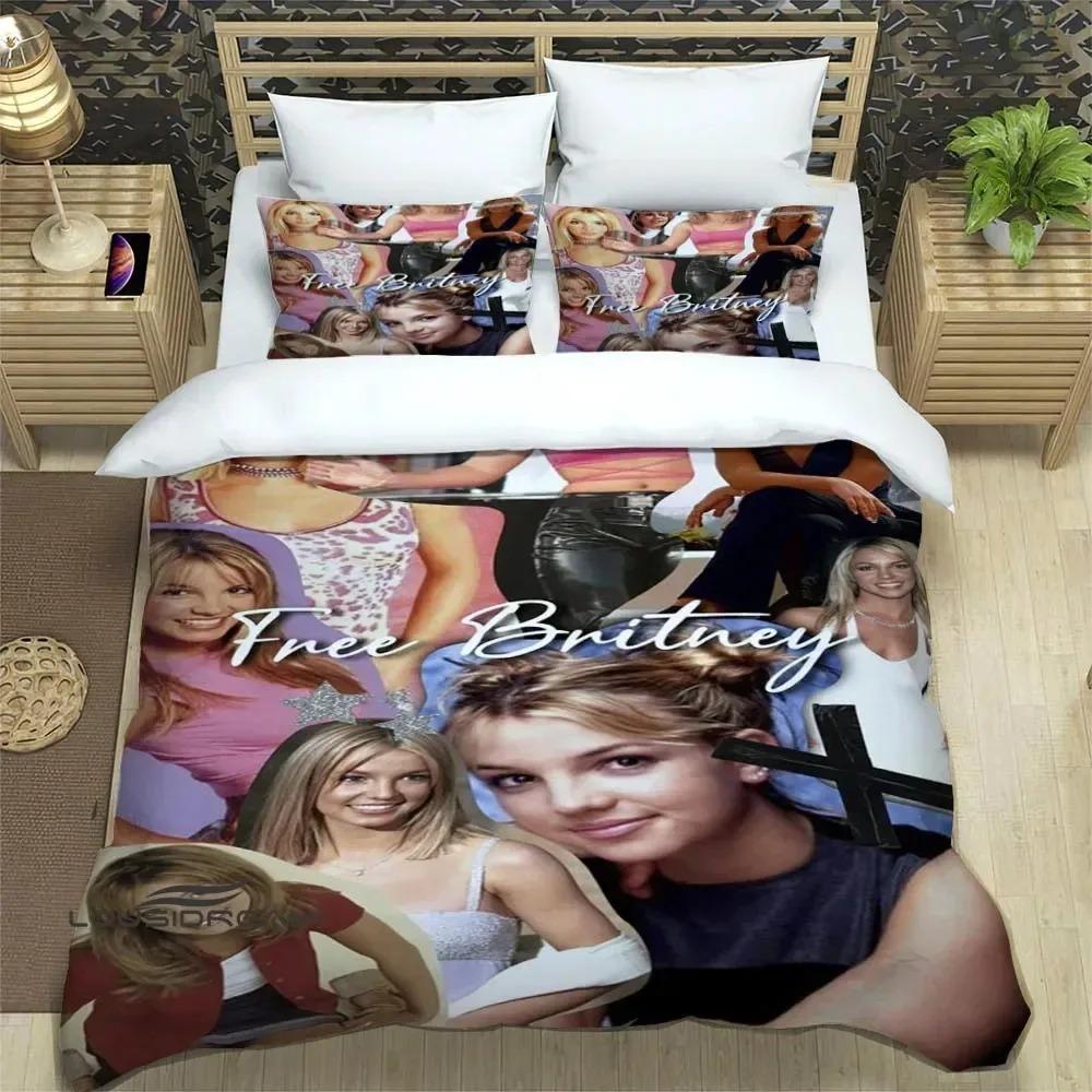 Britney Spears Duvet Cover Pillowcase Bedding Set Adult Boys Girls Bedroom Decoration Children Gift Single Double Large Size
