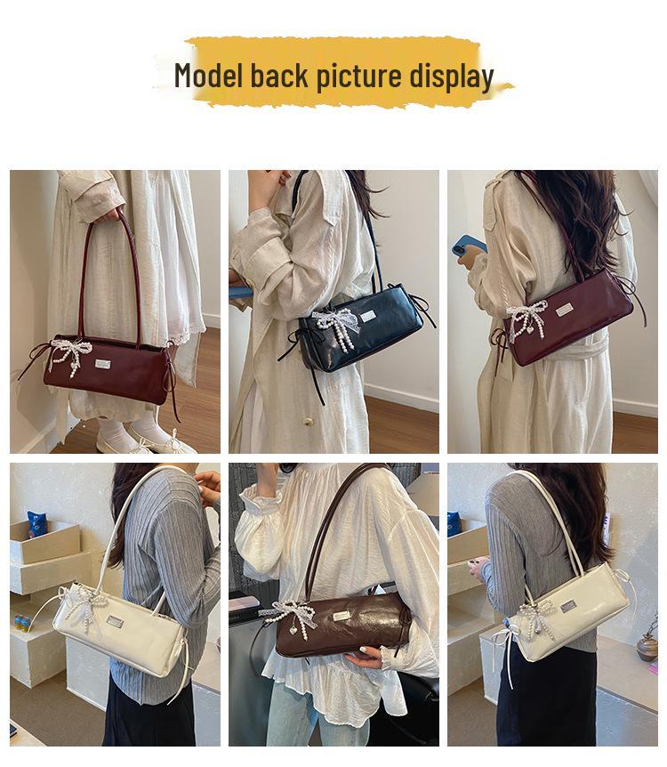 Korean Style Elegant Women's Single Shoulder Underarm Bag - Trendy High-End Commuter Fashion