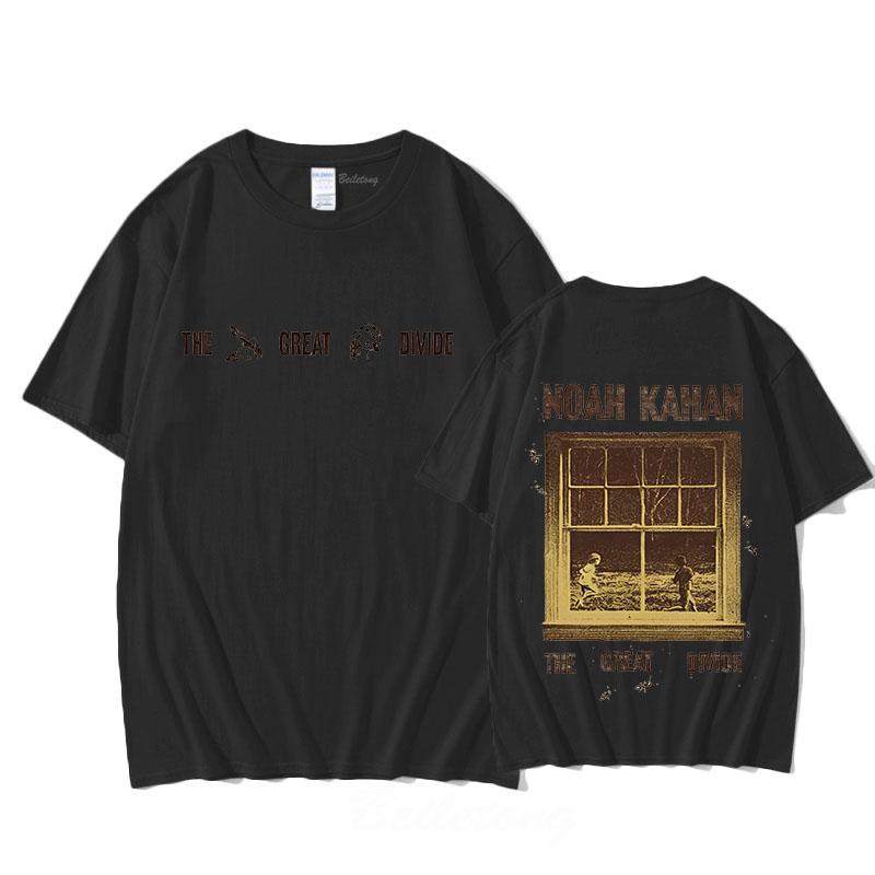 Noah Kahan T-Shirt 100% Cotton Short Sleeve Round Neck Tees Women Men Casual Fashion Tees Graphic Printing Tops Summer