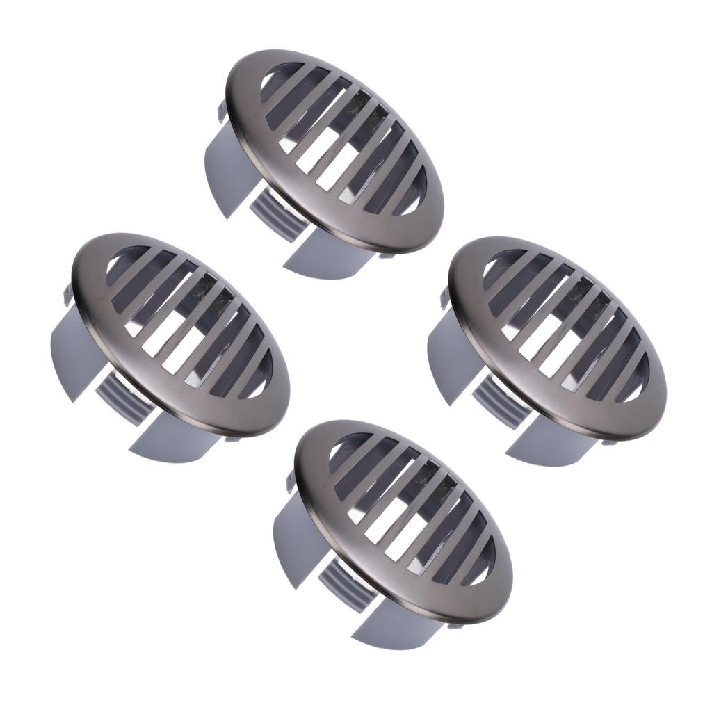 4 Stück 3 Zoll 76 mm RV Luftgitter Deckenlüftung 316 Edelstahl Bootsbelüftungsabdeckung Rundes Luftgitter Gitter für Yacht