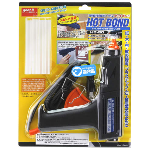 Taiyo Electric Industry (goot) Hot Bond with Trigger, for 11mm Hot Sticks, DENAN Compliant, HB-80 Black