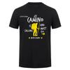 Buen Camino De Santiago St James Way Pilgrim Hiking Spain Tshirt Oneck Cotton Short Sleeve T Shirts Tops Hj116