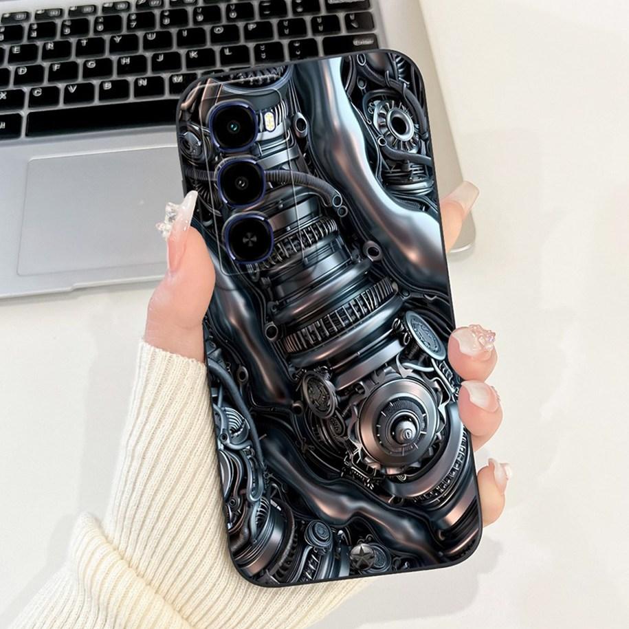 For Itel City 100 Case Luxury Sunset Marble Painted Soft Liquid Silicone Shockproof Cover For Itel City 100 2025 City100 4G Capa