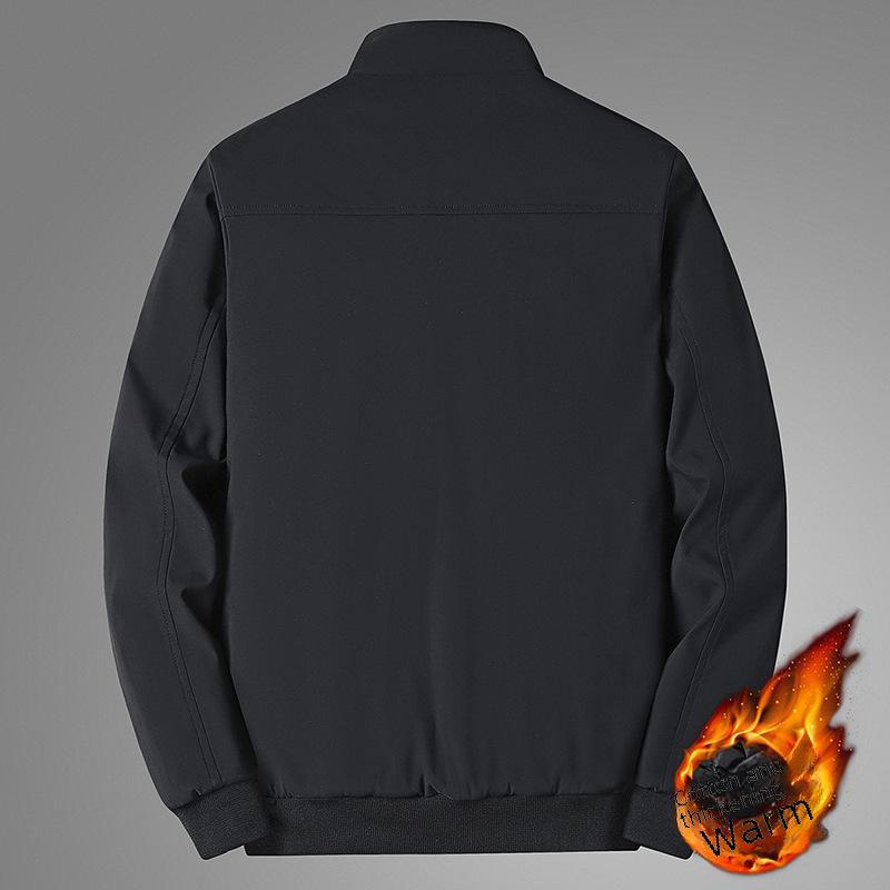 Men's Winter Plus Velvet Thickened Jacket for Ages 40-70