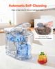 Countertop Ice Maker, 7 Cubes Ready In 6 Mins, 11.8 Kg Per Day, Self-Cleaning Portable Machine with Ice Scoop, Ice-Making Machine with 2 Sizes Bullet