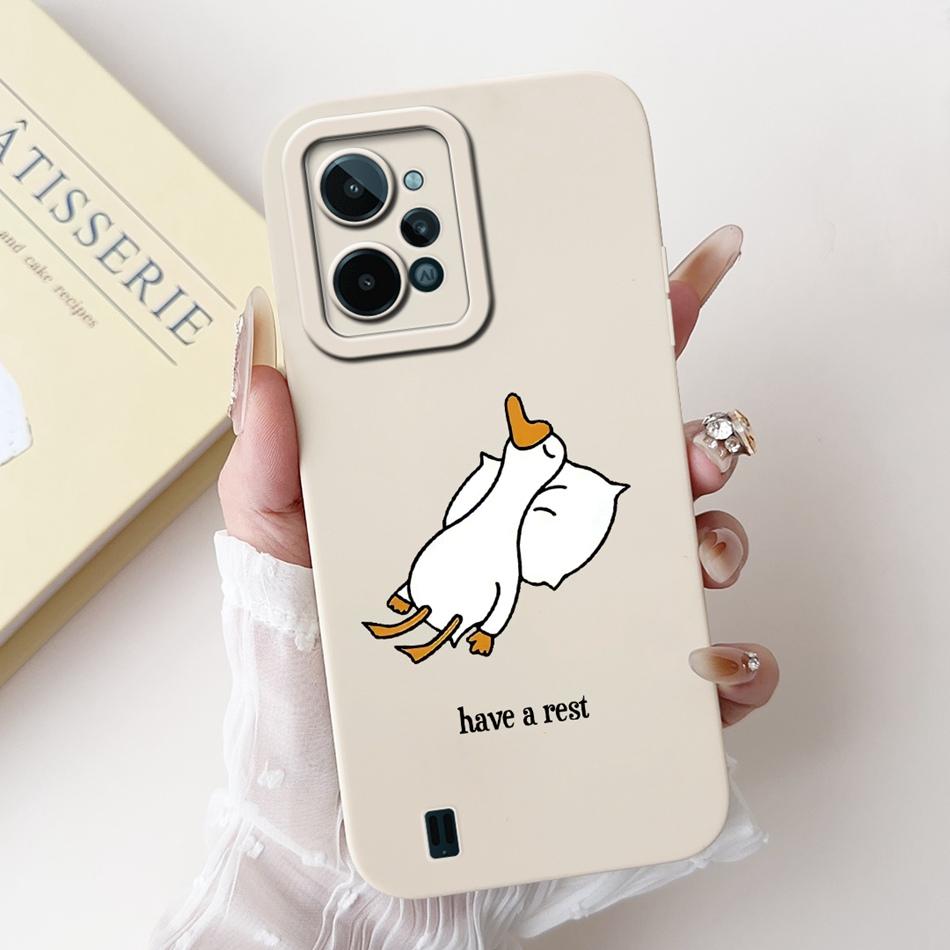 For Realme C31 Case RealmeC31 C 31 4G RMX3501 2022 Cute Cartoon Camera Protective Shockproof Soft Silicon Phone Cases