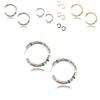 Fashionable Alloy Hoop Earrings For Women Geometric Design Street Style