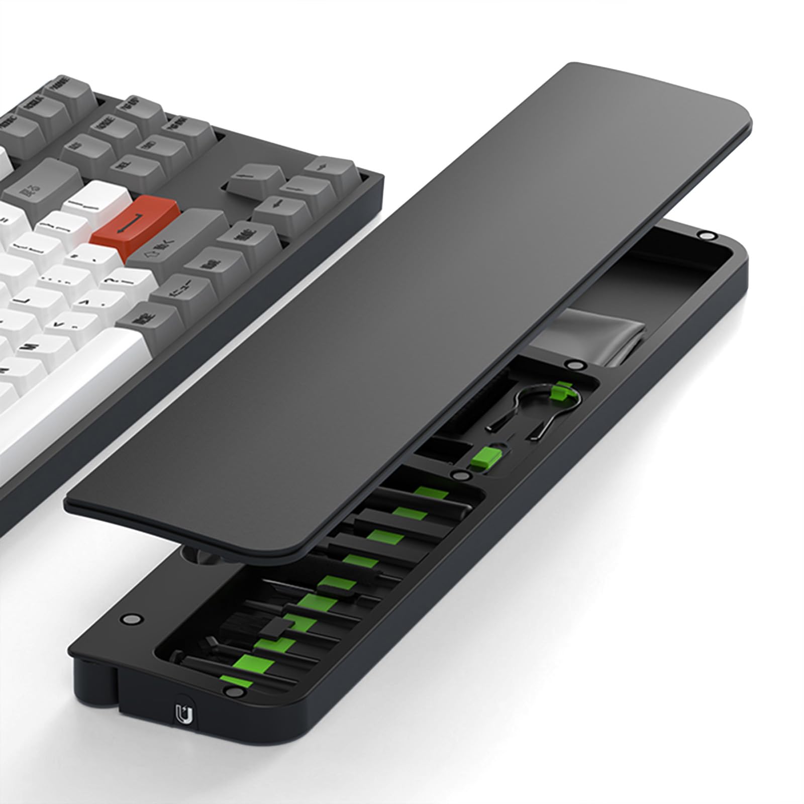 

Большая подставка для запястья, подставка для ладони для клавиатур, подушка из пены с памятью, снижает усталость, подставка для запястья, подставка для запястья, предотвращает тендинит, набор для чистки, чистка клавиатуры чёрный