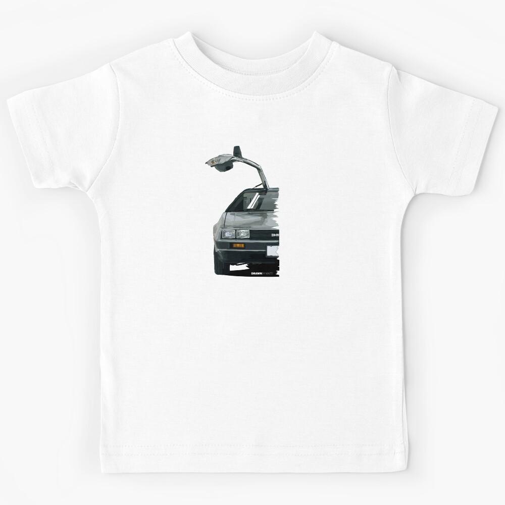 Retro 80 s time machine drawing Kids T-Shirt 130