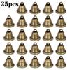 25-Piece 38mm Vintage Handmade Metal Bells for DIY Wind Chimes, Wedding Decor, and Christmas Tree Ornaments