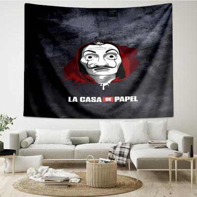 La Casa De Papel Print Tapestry, Backdrop, Easy Setup, Ideal for Bedroom, Office & Living Room, with Aesthetic Wall Hanging Decor.