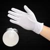 Cotton Gloves Men Women Non-Slip White Uniform Gloves with Cuff Formal Tuxedo Costume Police Honor Guard Marching Working Gloves