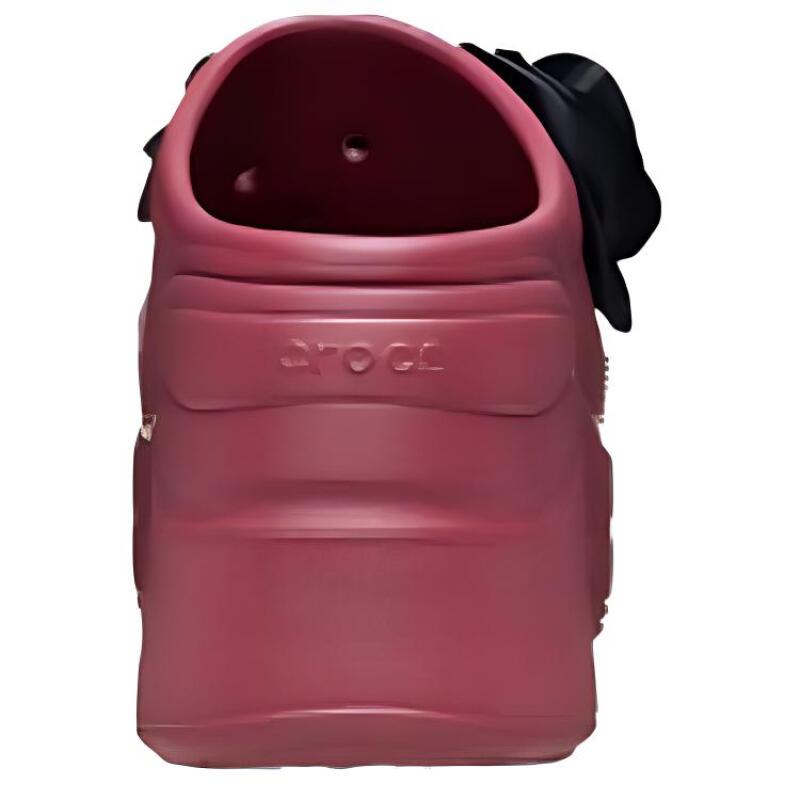 Crocs Fashion Thick Heel High Heels 9cm Women's Black Red