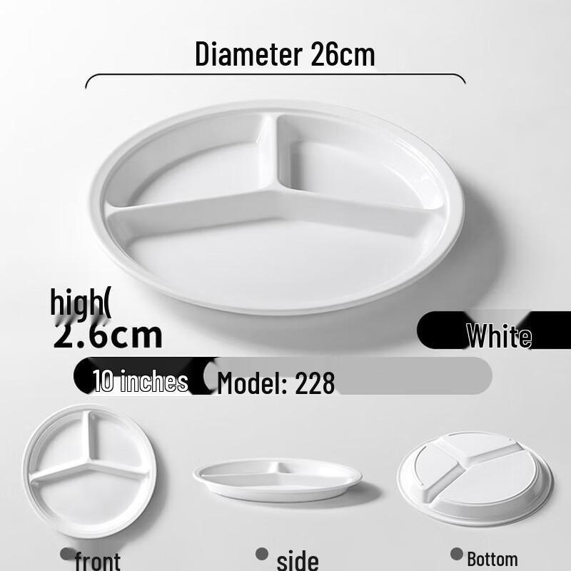 Melamine Divided Lunch Tray