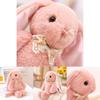 Adorable Pink Plush Bunny Mousse Stuffed Animal Cute Rabbit Cuddle Pillow Gift