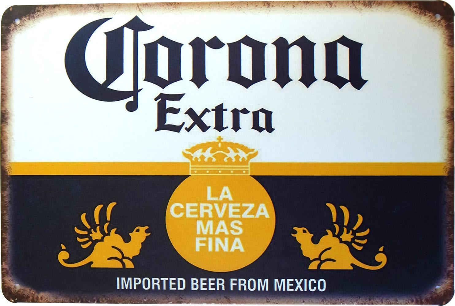 

Жестяная табличка Corona Beer 20 см x 30 см Corona Extra Beer Размер A4 Американские товары для интерьера [Товар] белый